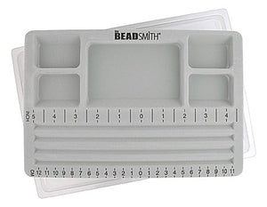 BeadSmith Mini Travelers Bead Board w/Lid, Straight Channel - 7.75 x 11.25