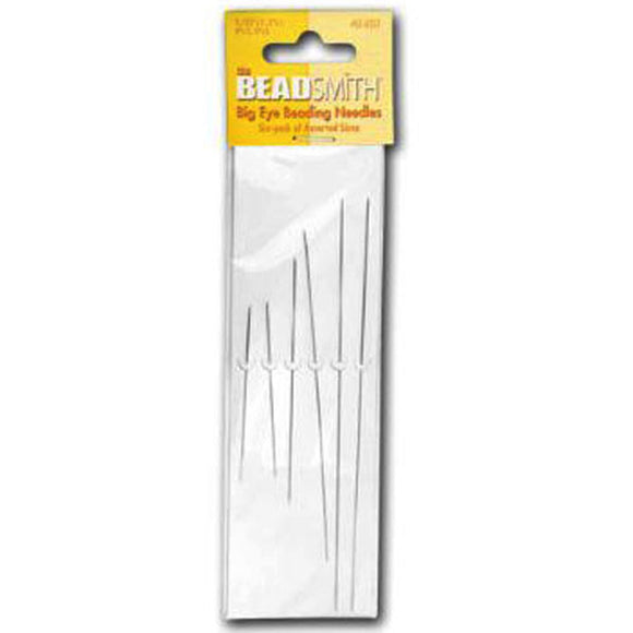 BeadSmith Big Eye Beading Needles (6 Pack)