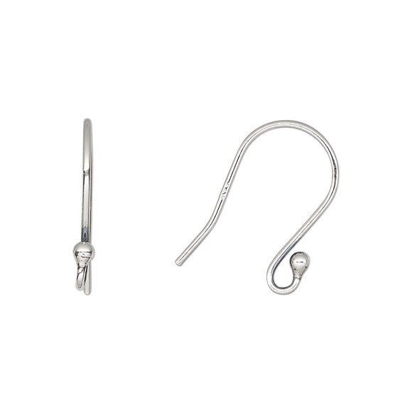 Sterling Silver Open Loop Fish Hook w/Ball