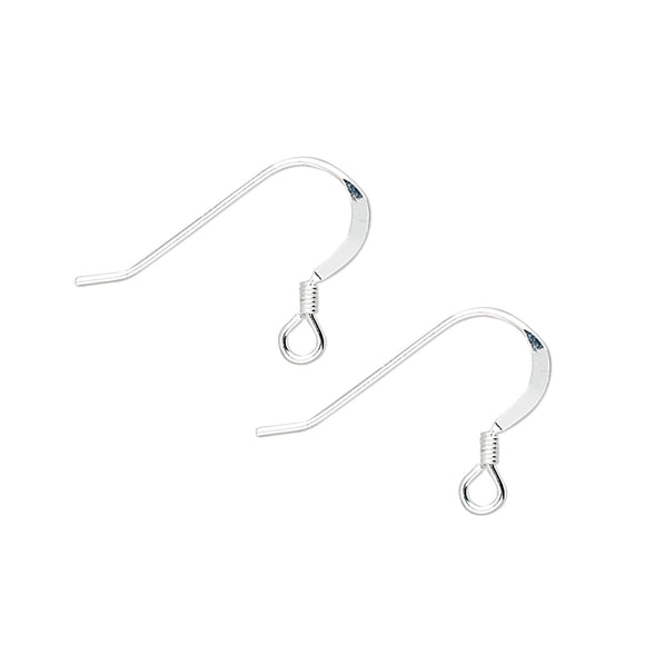 1Pairs Sterling Silver French Wire Earring Hook Fish Hook Earrings Sterling  Silver Earwires Jewelry Practical Design and Durable. - Yahoo Shopping